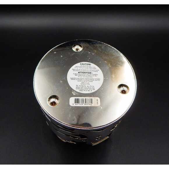 Slatkin & Co Gingerbread House Christmas Tree Holder Silver Bath & Body Works - Picture 6 of 10